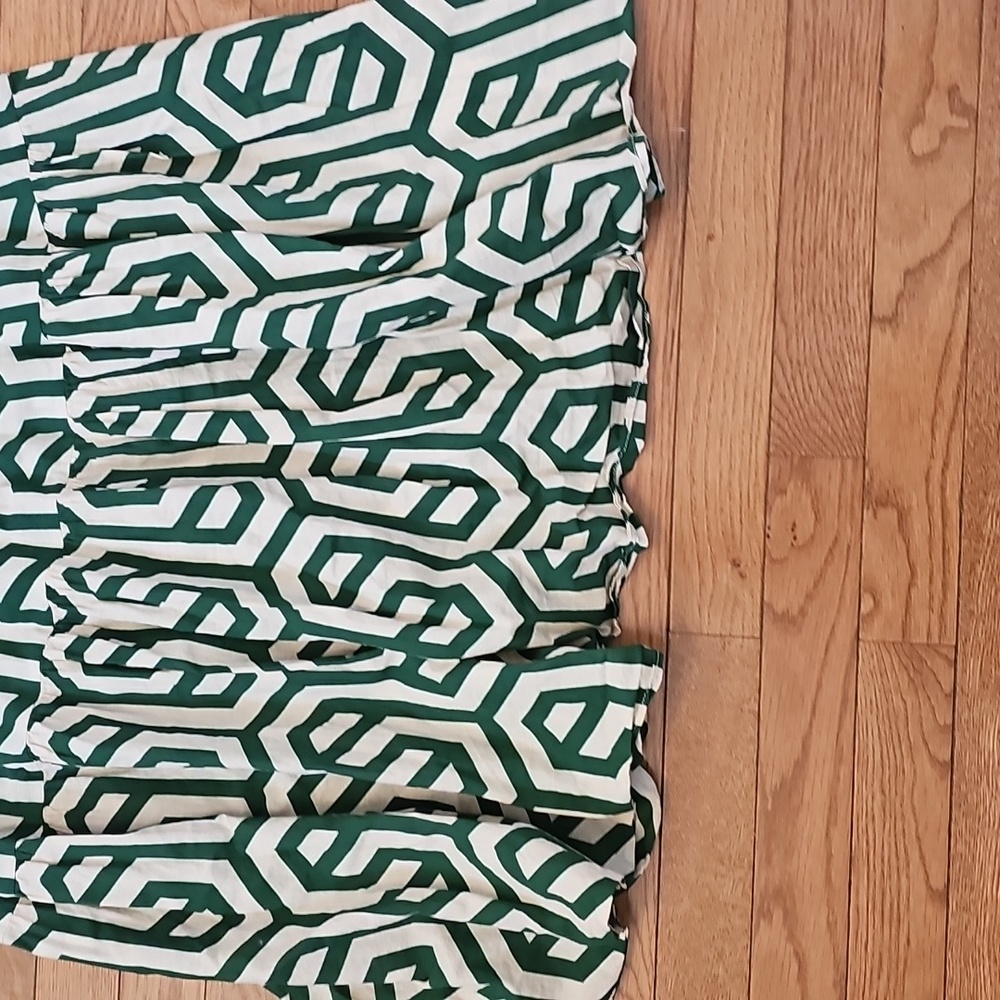 SALE! Zara The Karen Tiered Popover Dress In Geometric Print - Picture 8 of 9